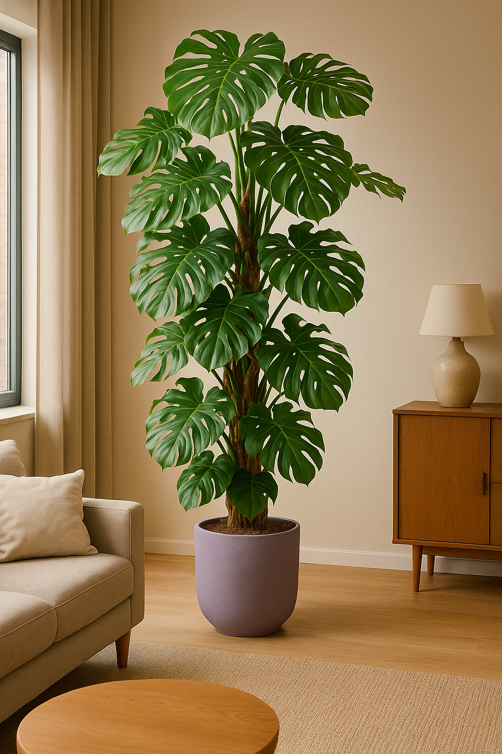 Noor - Monstera Deliciosa - 55 - 200 cm / ⌀14 - ⌀50